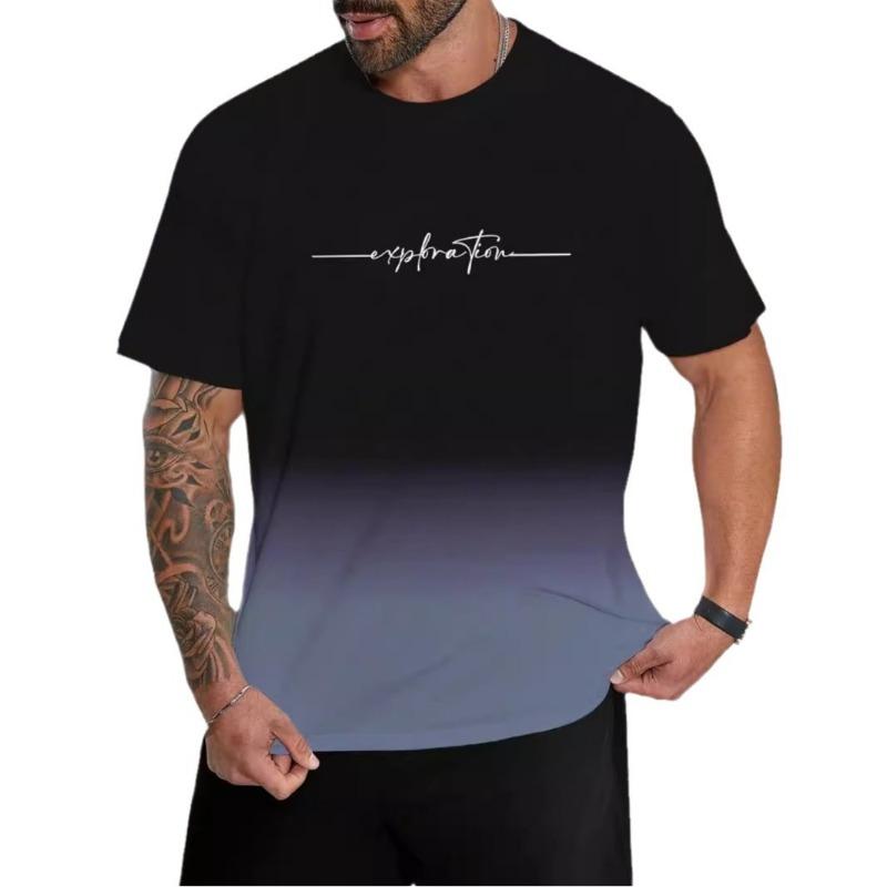 Футболки с короткими рукавами мужские летние трендовые повседневные черные коричневые с цветовыми блоками