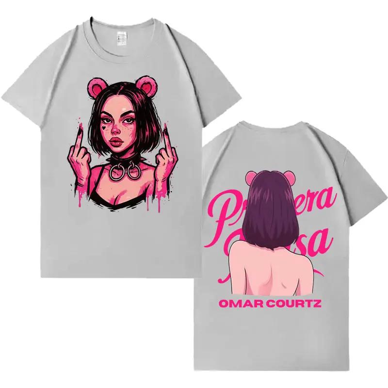 Rapper Omar Courtz Manga Trendy Hot Sale T-shirts Men Women Aesthetic T Shirt Cotton High Quality Oversized Short Sleeve T-shirt