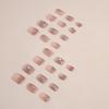 Short Blush Aurora Diamond Butterfly Nail Art Sweet Girl Wind Wear Nail Art Tablets Can Be