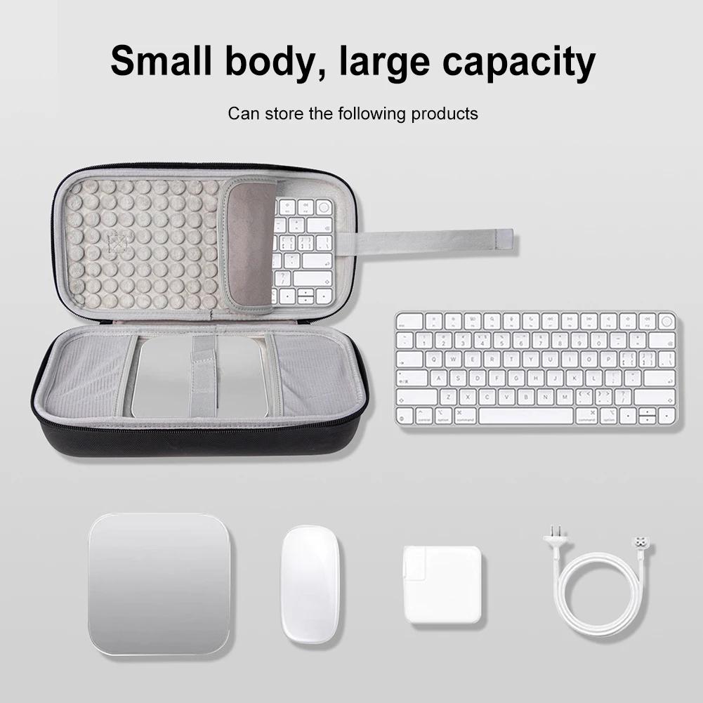 Жесткий кейс для Mac Mini M4 Дорожный чехол-органайзер Ударопрочная сумка для хранения Антицарапающийся Органайзер для клавиатуры для Mac Mini M4