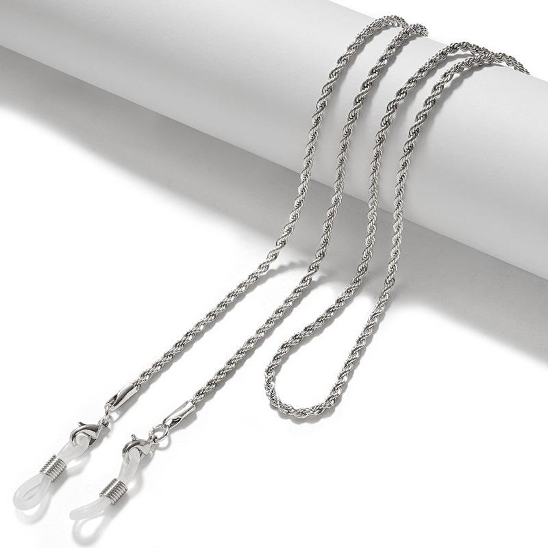 Вязаная цепочка двойного назначения для очков и маски с застежкой-лобстером - Защита от падения, модный аксессуар