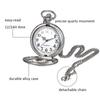 JEWELRYWE карманные часы Sasanqua цифры аналоговые водонепроницаемые скелетон корпус антикварные карманные часы кулон ожерелье часы серебро повседневное использование косплей
