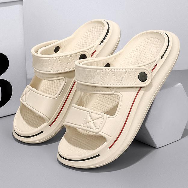 Мужские нескользящие сандалии двойного назначения с защитой от запаха, швабра, спортивные пляжные сандалии с мягкой подошвой на открытом воздухе