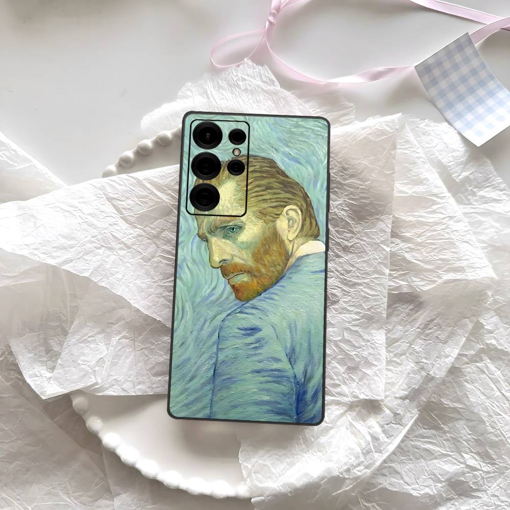 Чехол для телефона с картиной Ван Гога маслом для Samsung S 24 Fe 25 Ultra Plus 20 Lite 21 30 22 23 24 22 Ultra 5G Fundas
