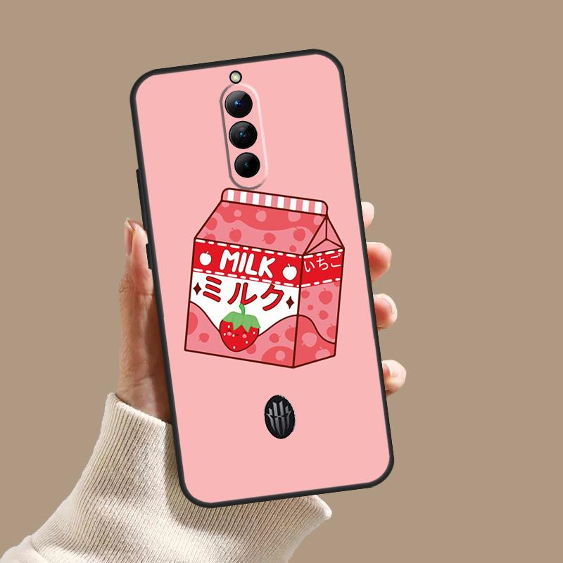 Милый чехол-коробочка клубничного молока для ZTE Nubia Red Magic 10S 9S 8S 8 9 10 11 Pro Plus 6 7 6S 7S Pro 5G 6R 10 Air