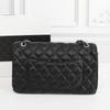 Medium Diamond Quilted Shoulder Bags For Women Luxury Designer Caviar Handbags Genuine Leather Cowhide Crossbody Bag Chains Lock Flap Bag
