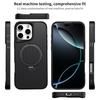 For iPhone 16 Pro Phone Case with Magnetic Kickstand TPU+PC Carbon Fiber Back Cover