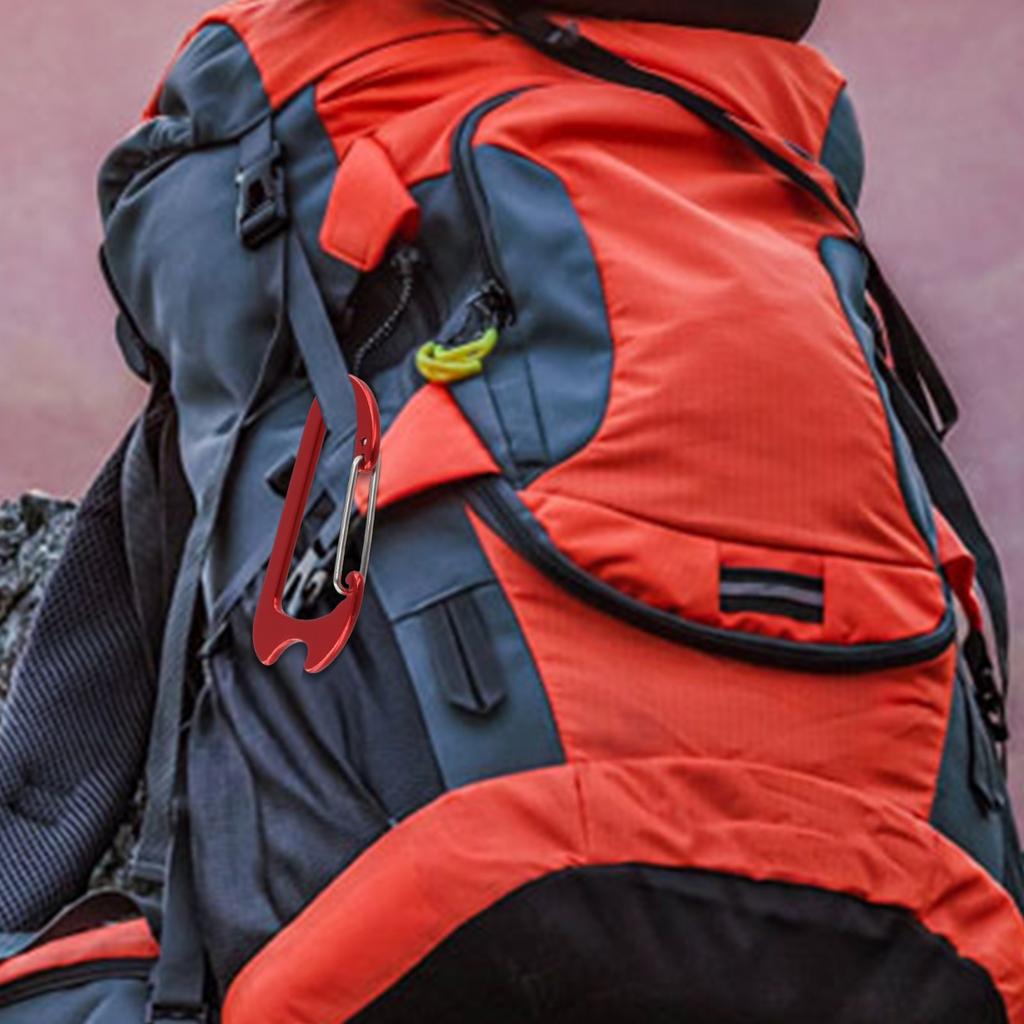 Easy To Carry Aluminum Carabiner Keychain Buckle Outdoor Gear