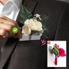10pcs Pocket Corsage Holders Formal Events Snap Button for Groomsmen Gift for Groomsmen Transparent Prom Suits 12.4x8.4cm