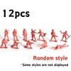 12/36pcs 5cm Plastic Soldier Figurin Sand Table Exercise Military Model Scene Props Desktop Decoration Collection Gift YMY