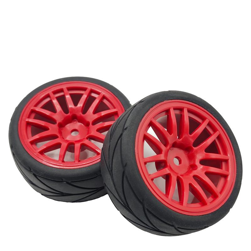 1/10 RC Racing Tires & Wheel Rims Hub 12mm Hex for 1:10 RC On Road Car Tamiya TT01 TT02 XV01 XV02 PTG-2 TA06 HSP HPI Kyosho