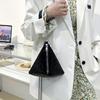 1 Pc Fashion Trend Diamond-encrusted Women's Bag, Triangular Zongzi Style Small Bag with Foreign Style Chain, Portable Shoulder Messenger Bag