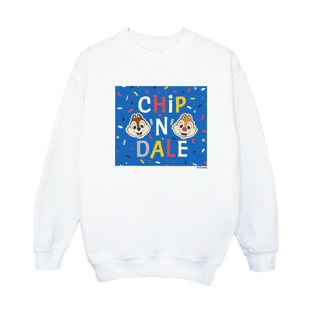 Disney Mens Chip N Dale Blue Frame Sweatshirt