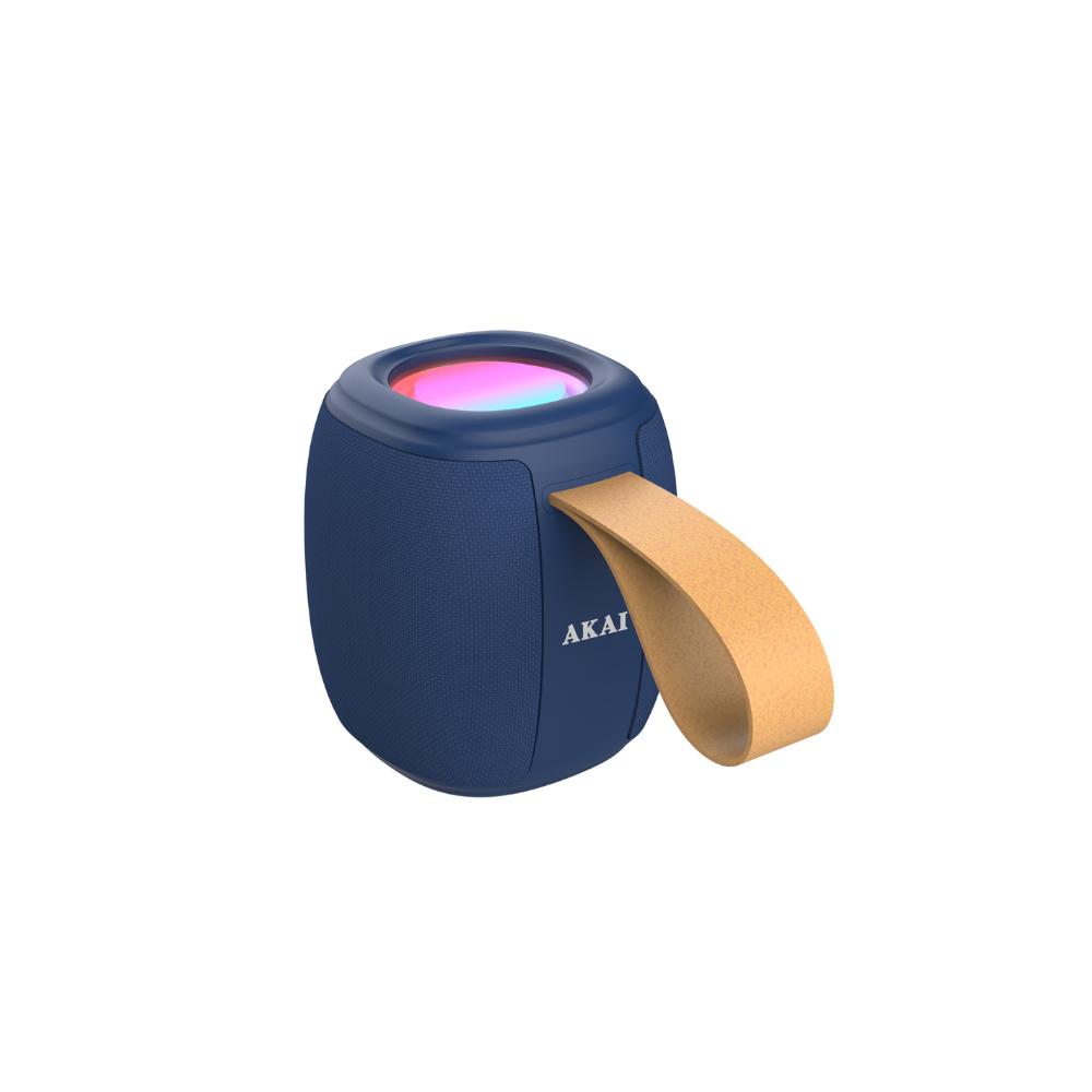 Akai Bt Speaker Abts-V5Bl 3 W Rms Bluetooth 5.3 Aws Fm Microsd Blue