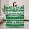 FCawF Chicken Christmas Light Santa Hat Blanket  Warm Bedding Throw for Winter Soft Comfortable Bedspread for Kids Chair Bed Use