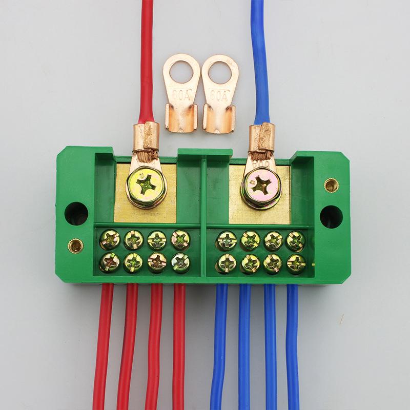 Wire Terminal Box Single Phase 2-In 8-Out Fj6/Jhd Wire Connector Terminal Block