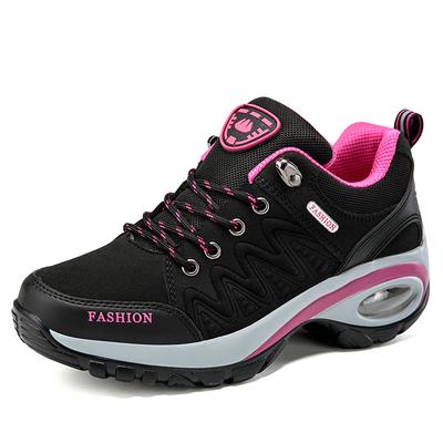 Весенне-осенние новые спортивные и повседневные туфли женские на толстой подошве, увеличивающие рост, амортизирующие, с воздушной подушкой, уличные туфли, обувь для путешествий для среднего возраста