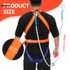 Safety Harness Belt with Hook Fall Five-point High Altitude Work Protection Polyester Fibre Bearing Strength 2200KG Professional