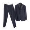 PPFM Wool Suit Setup S Gray Tailored Jacket Long Pants Men's Used