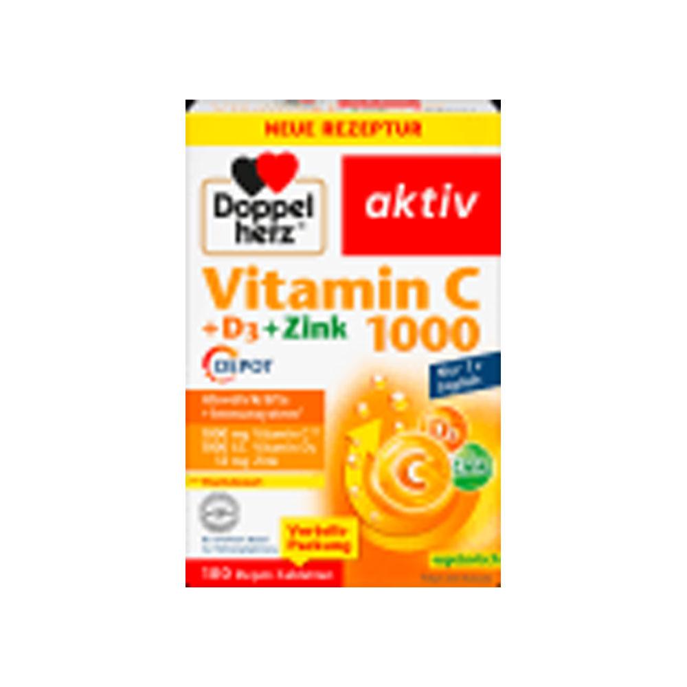 Doppelhertz Vitamin C 1000 + Vitamin D Depot 100st