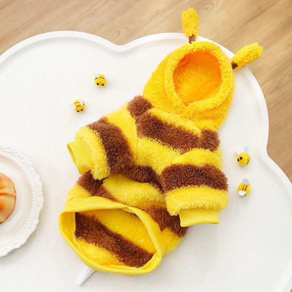 Warm Cat Cosplay Clothes Cartoon Dog Bee Transformation Dress Winter Dogs Jumpsuits Cosplay Party