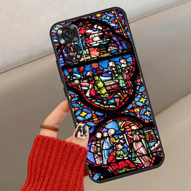 Церковь Готика Витраж Чехол Для Xiaomi Redmi Note 13 12 11 10 14 15 Pro Plus Чехол Для Redmi 15C 14C 10C 12C 13C 15
