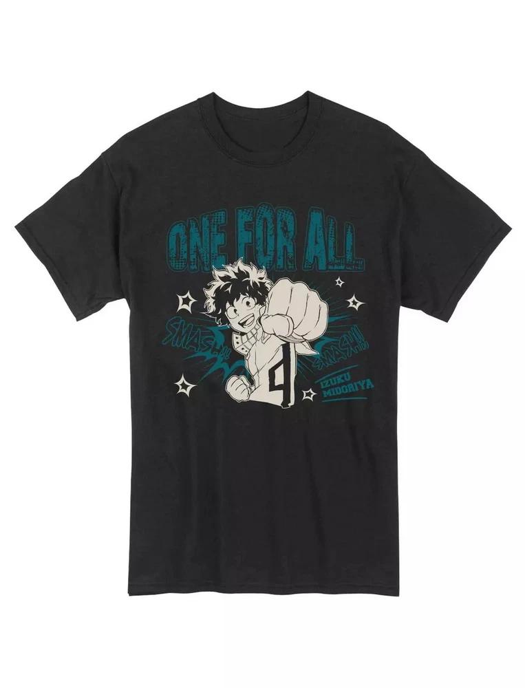 My Hero Academia One For All Midoriya Anime Tshirt Black Gift For Friends