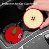 Car Water Coaster 2.36inch Universal Non-Slip Coaster Car Cup Holder Coaster Double-Sided Fruit Design