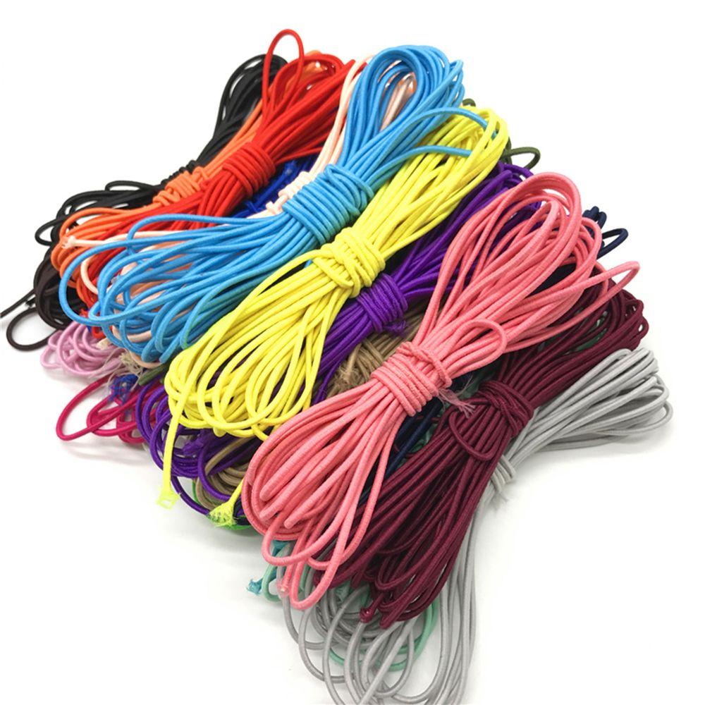 3mm 10m Accessory DIY Line Fabric Apparel Round Rubber Colorful Elastic Band Sewing Rope