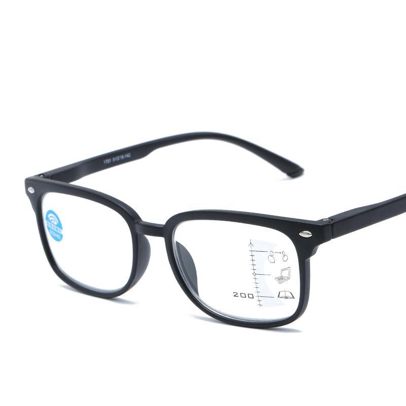 1701 Full Frame Progressive Intelligent Presbyopic with Multifocal Lens Blue Light Anti Blue Far and Near Reading Glasses