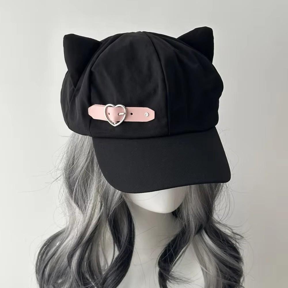 Harajuku Newsboy Cap Black Octagonal Hat Funny Peaked Cap  Daily