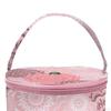 Yarn Bag for Crocheting Knitting Floral Printed Zipper Closure Storage Organizer