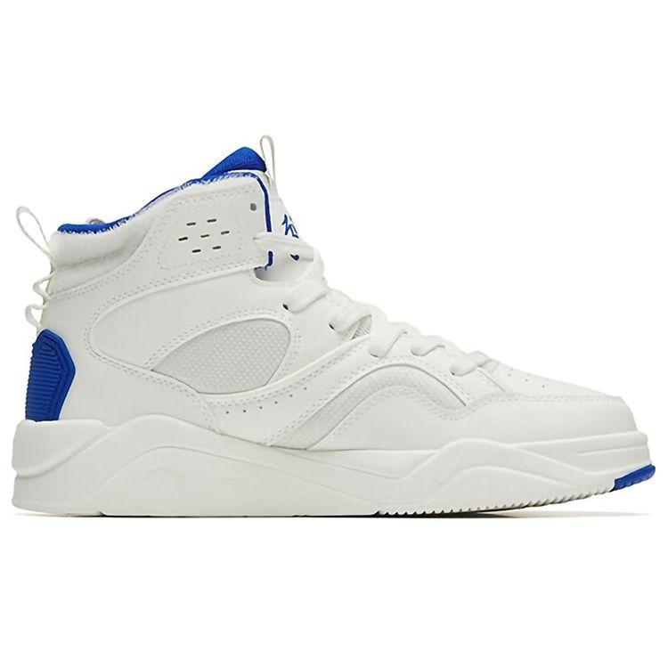 Anta Flame 3 Velcro High-Top Скейтерские туфли мужские Скейтерские туфли белые синие 112248088-5