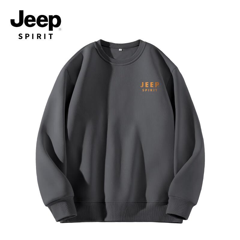 Мужская и парная свободная вязаная толстовка JEEP SPIRIT с круглым вырезом
