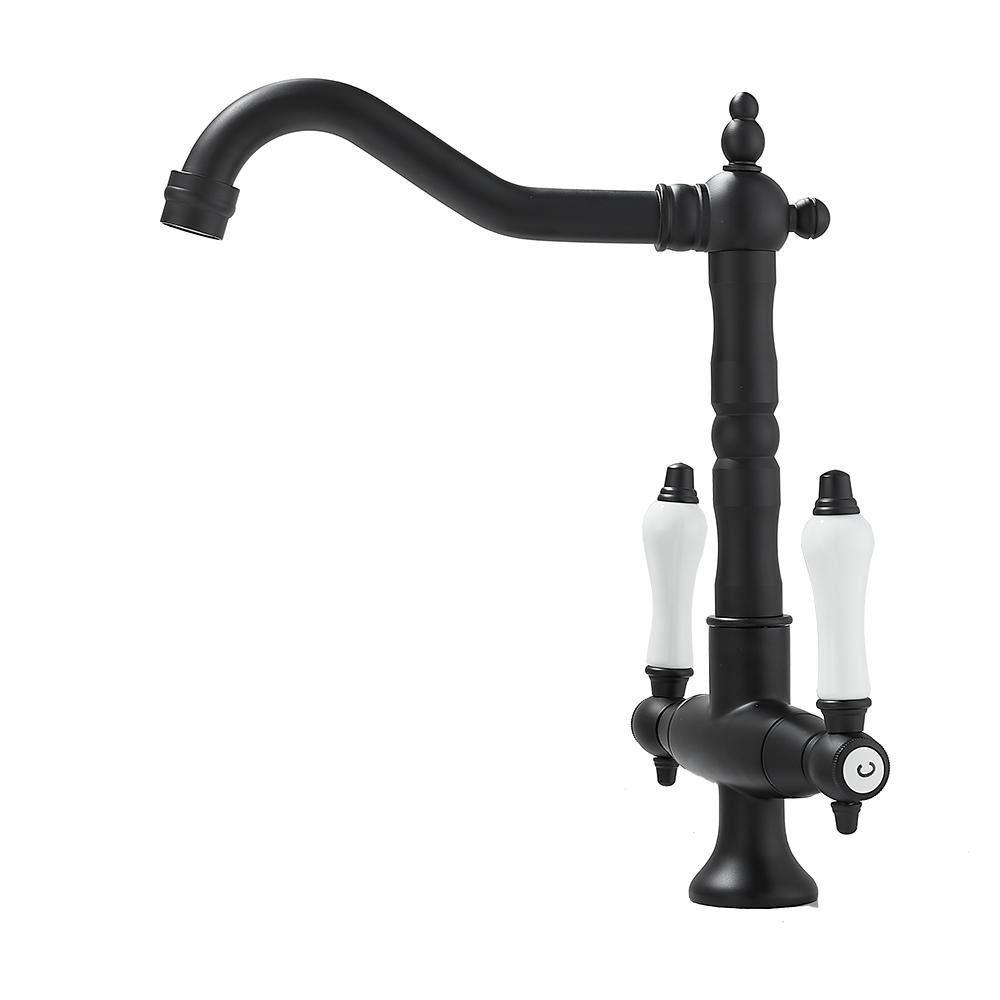 Европейский дворянский высокий смеситель для ванной комнаты, смеситель для раковины, кран для ванны, две ручки, смеситель для горячей и холодной воды, кран для раковины