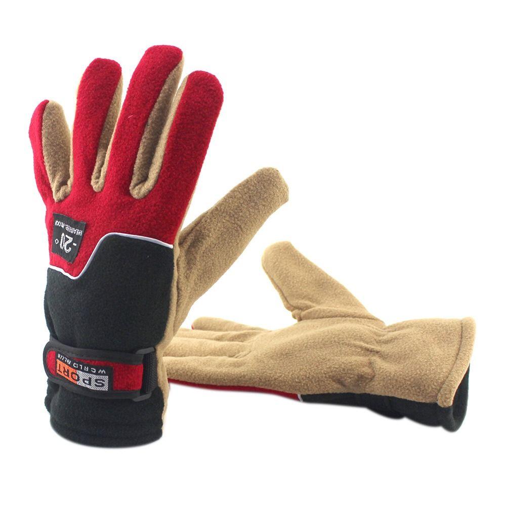 Утолщенные Осенние Зимние Перчатки Ветрозащитные Теплые Варежки Новые Для Езды Велосипеда Катания на Лыжах Перчатки На Открытом Воздухе