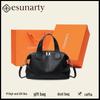 ESUNARTY Premium Vegetable-Tanned Leather Boston Handbag