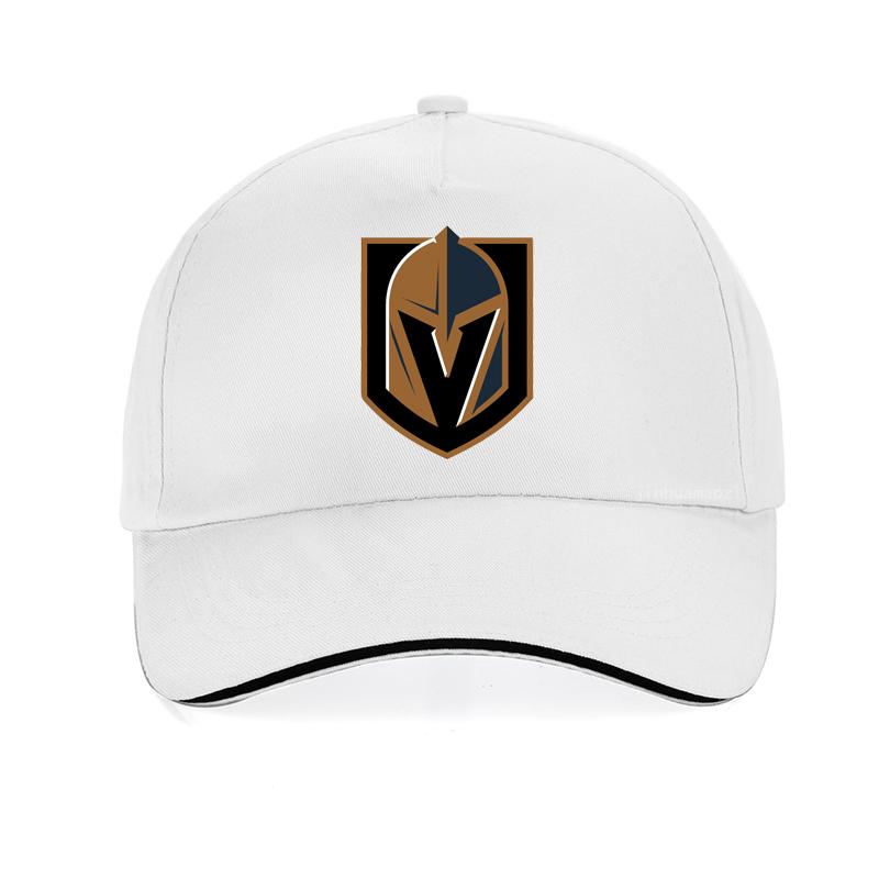 Vegas Fashion Casual Unisex Golden Knights Baseball Cap Fashion Striped Metal Helmet Print Cool Unisex Hip Hop Hat