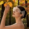 White Tulle Fabric Pearl Short Veil Mesh Wedding Face Accessory Bridal Face Mask  Stage Performance