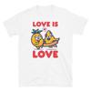 Funny Pizza Pineapple Food Combination Love Is Love Short-Sleeve Unisex T-Shirt