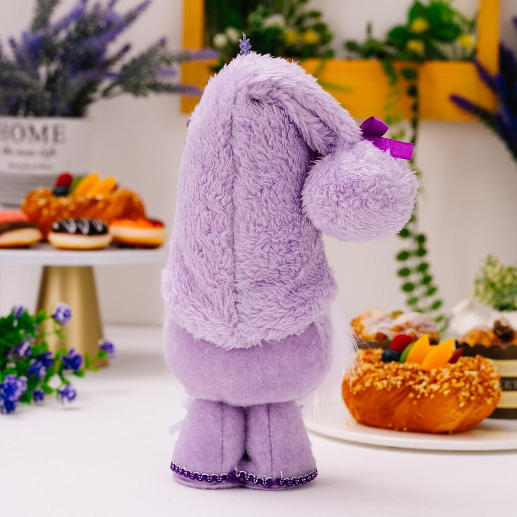 Adorable Purple Lavender Doll Plush Gnome Unique Decoration For Mother's Day Festivities