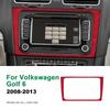 Для Volkswagen VW Golf 6 GTI R MK6 2008 2009 2010 2011 2012 2013 Италия Супер Замша Автомобиль Центральная Панель Кондиционера CD Рамка Отделка Наклейка