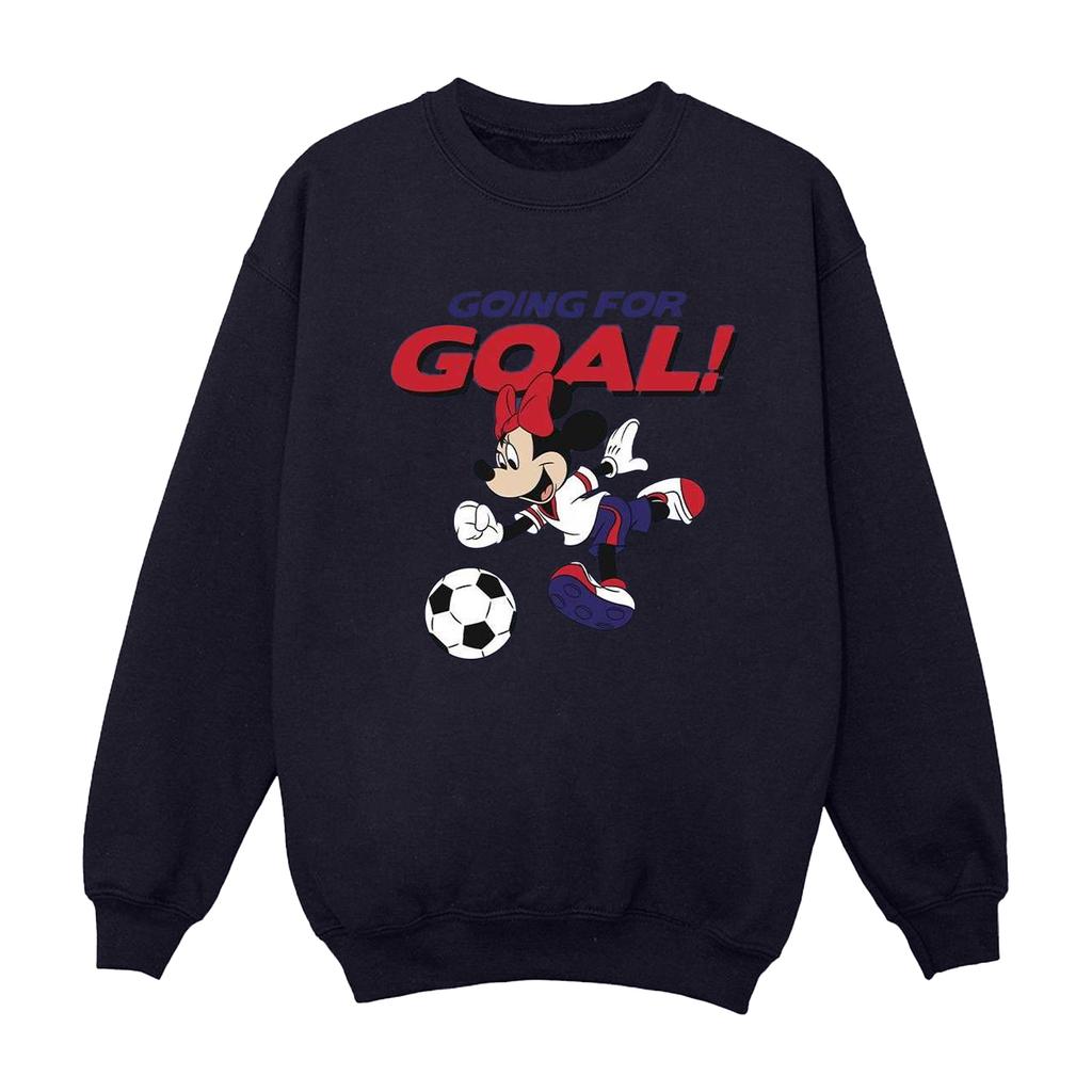 Disney Womens/Ladies Minnie Mouse Going For Goal Sweatshirt