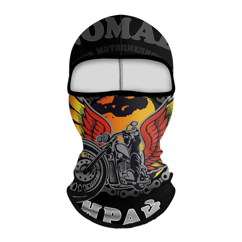 Creepy Horror Pattern Sun Protection Head Cover for Men Quick Dry Summer Cycling UV Protection Neck Gaiter