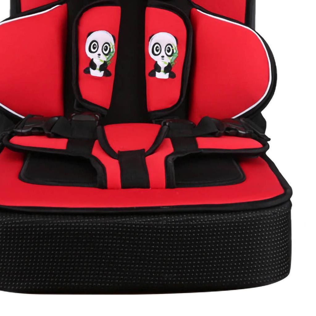 High Back Booster Car Seat Portable Polyethylene Convertible Toddler Infant Seat for Baby Red