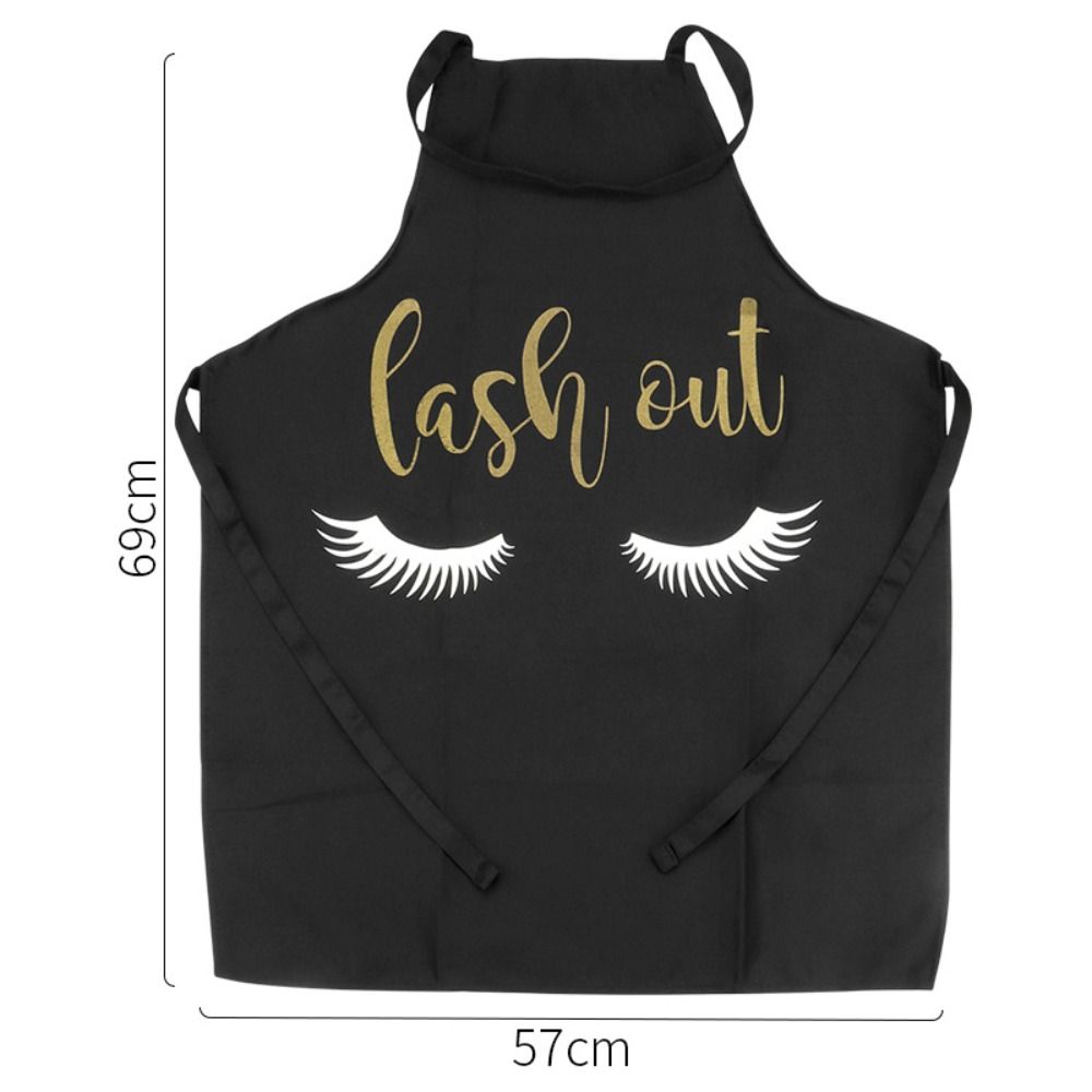 Polyster Cotton Lash Extension Apron Printed Nail Art Apron Reusable Cooking Aprons  Women Girls