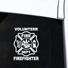 Volunteer Firefighter Car Vehicle Body Window Reflective Decals Sticker Decor