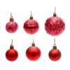 36/40/50 шт. набор рождественских шаров, красочные небьющиеся декоративные безделушки для рождественской елки, праздничные подвесные украшения со шнуром для домашнего магазина, витрины