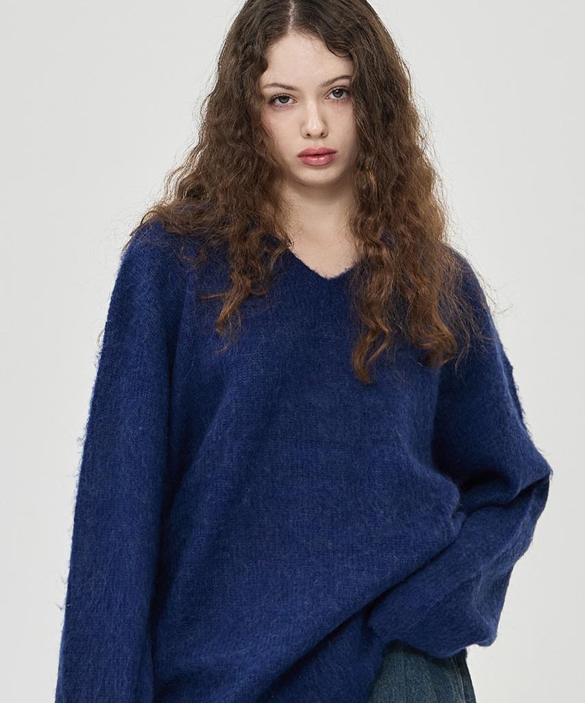 THE-ABON Aaron V-Neck Knit Gray