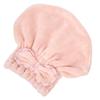 Шапочка для волос из кораллового флиса Розовая Полотенце для душа Быстро впитывающее Сушка Сушка Шапочка для волос Шляпа Женская Дорожная Домашнее использование